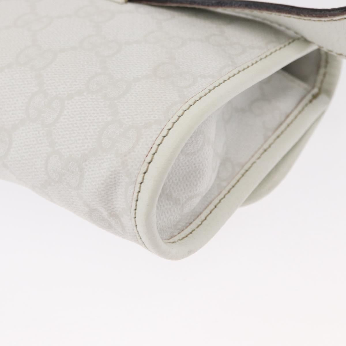 Gucci Sherry Line Waist Bag Gg Canvas White Canvas Shoulder Bag Bag (Pre-Owned)