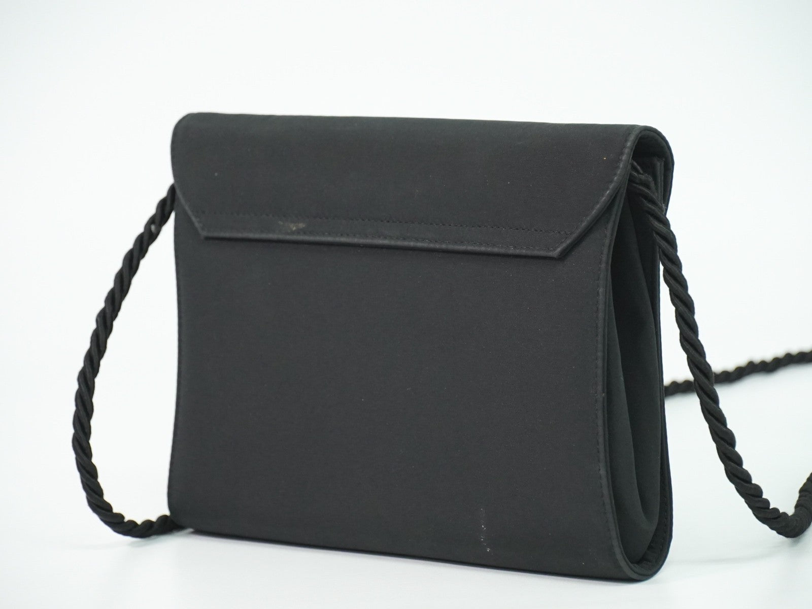 Salvatore Ferragamo Vintage Shoulder Bag Nylon Black Nylon Shoulder Bag Bag (Pre-Owned)