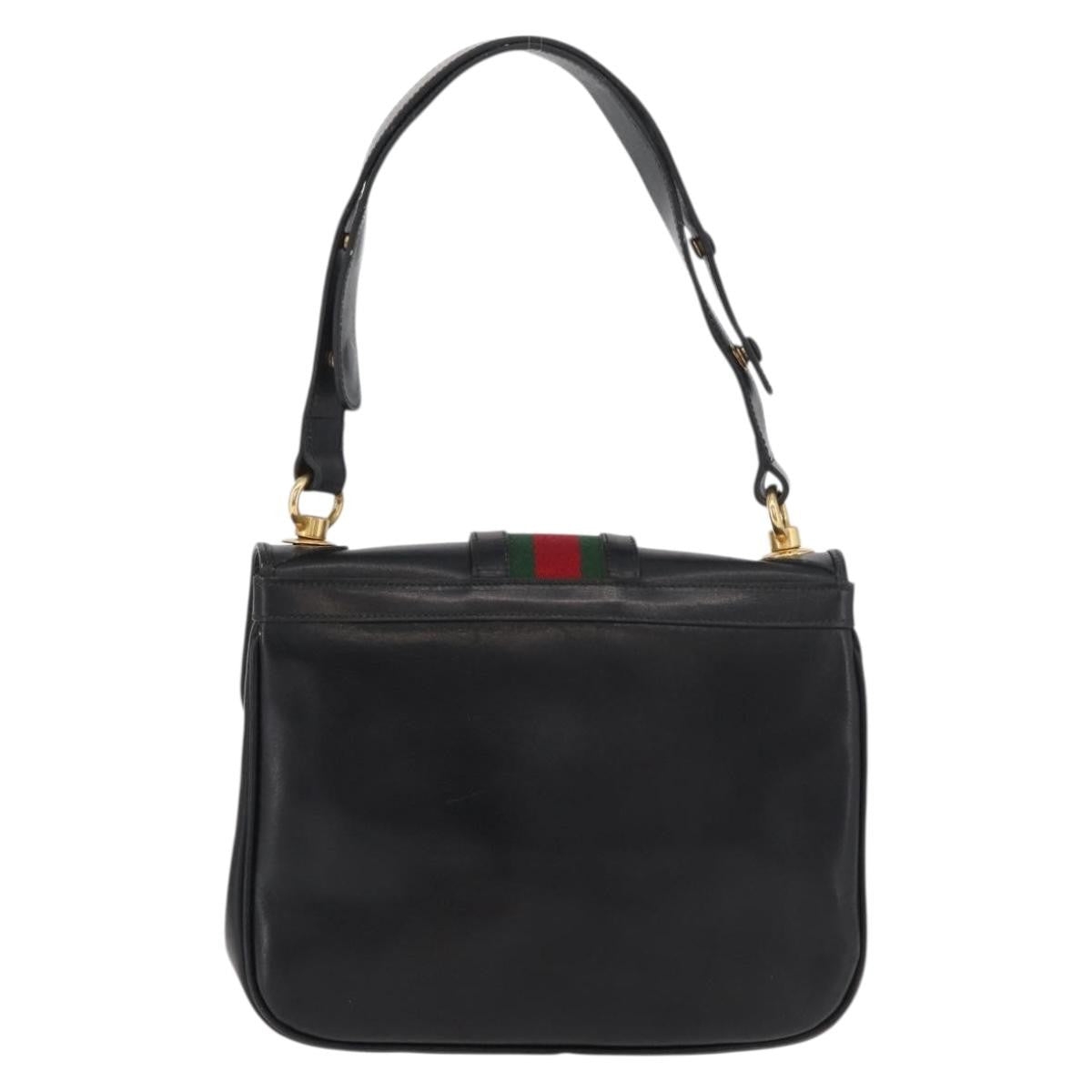 Gucci Sherry Line Shoulder Bag Leather Multicolour Leather Handbag (Pre-Owned)