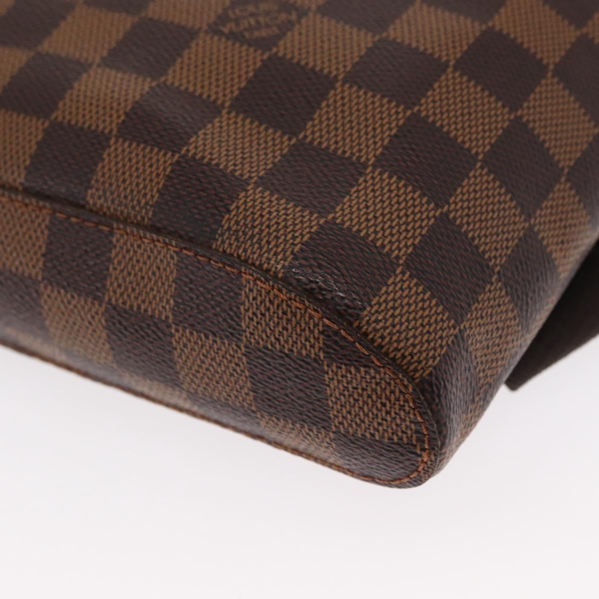 Louis Vuitton Geronimos Waist Bag Damier Brown Canvas Shoulder Bag Bag (Pre-Owned)