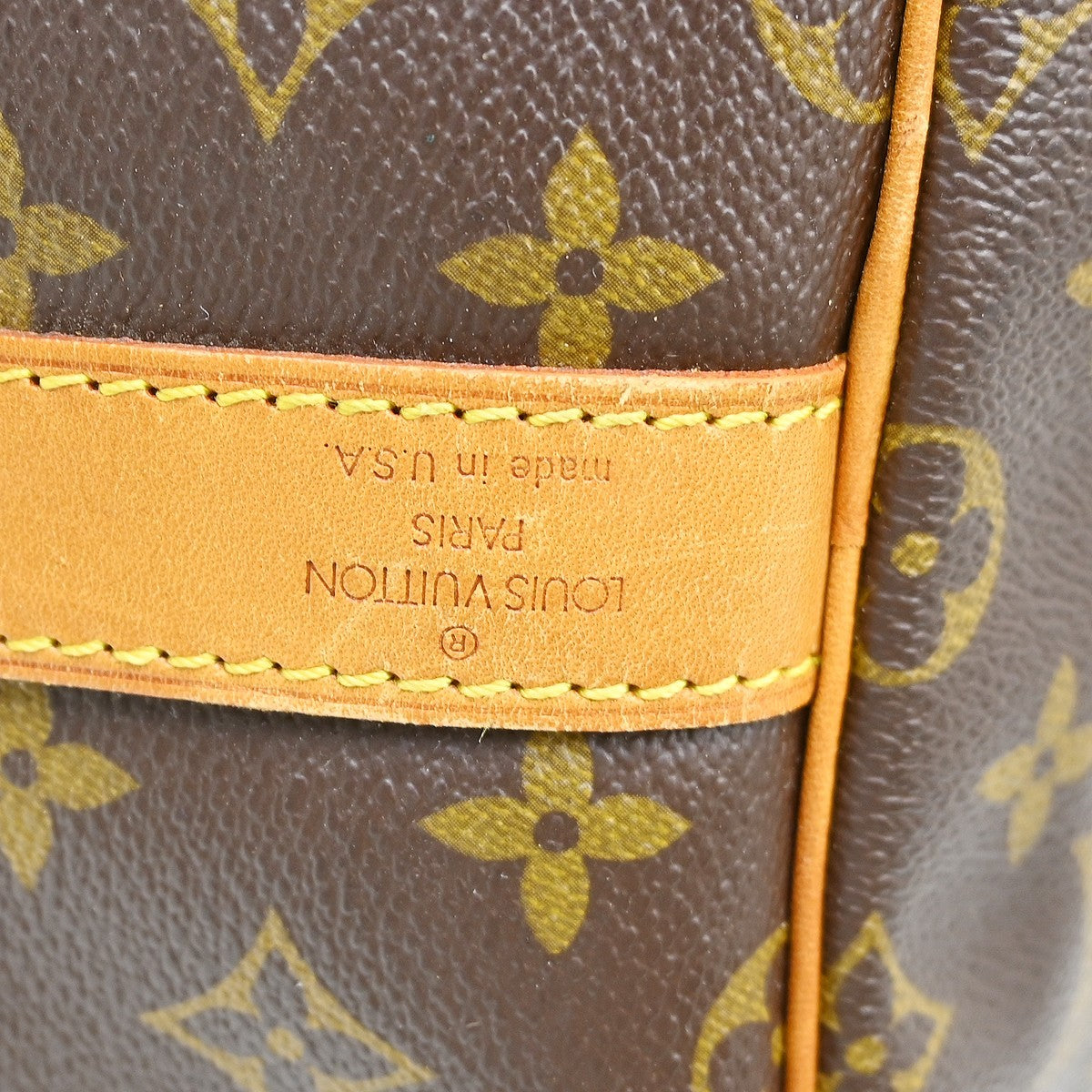 Louis Vuitton Keepall Bandouliere Bag Monogram Canvas Brown Canvas Travel Bag Bag (Pre-Owned)
