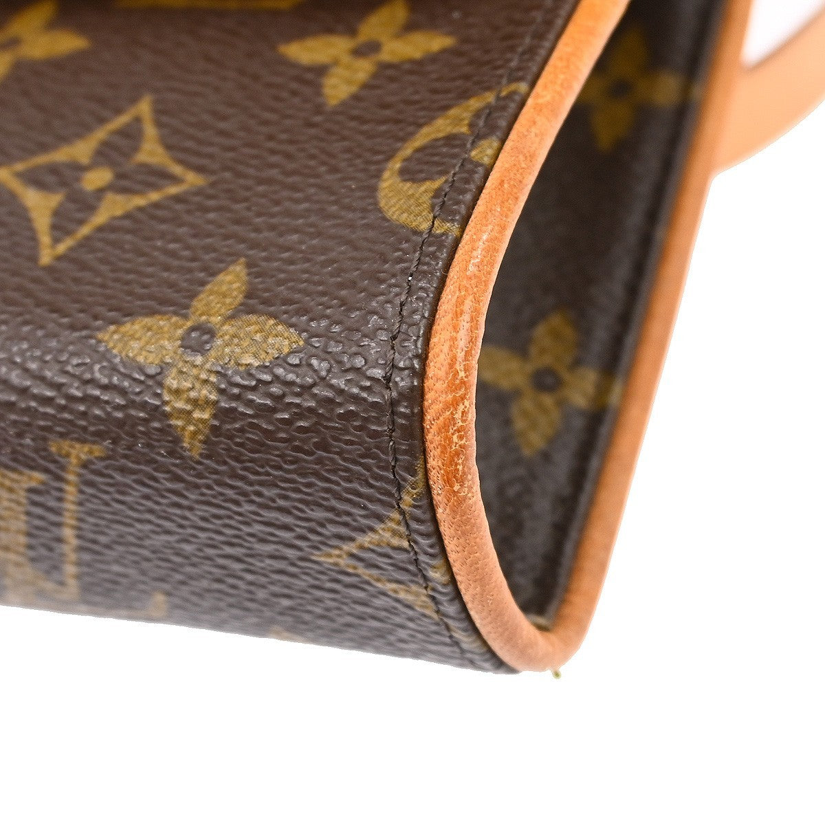Louis Vuitton Florentine Waist Bag Monogram Canvas Brown Canvas Clutche & Pouche Bag (Pre-Owned)