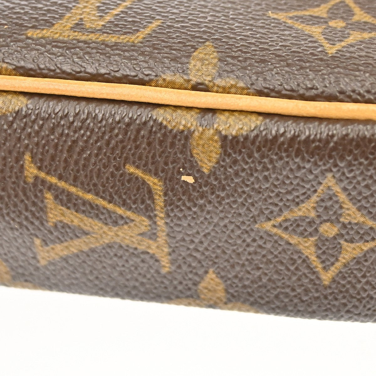 Louis Vuitton Pochette Marly Bandouliere Bag Monogram Canvas Brown Canvas Shoulder Bag Bag (Pre-Owned)