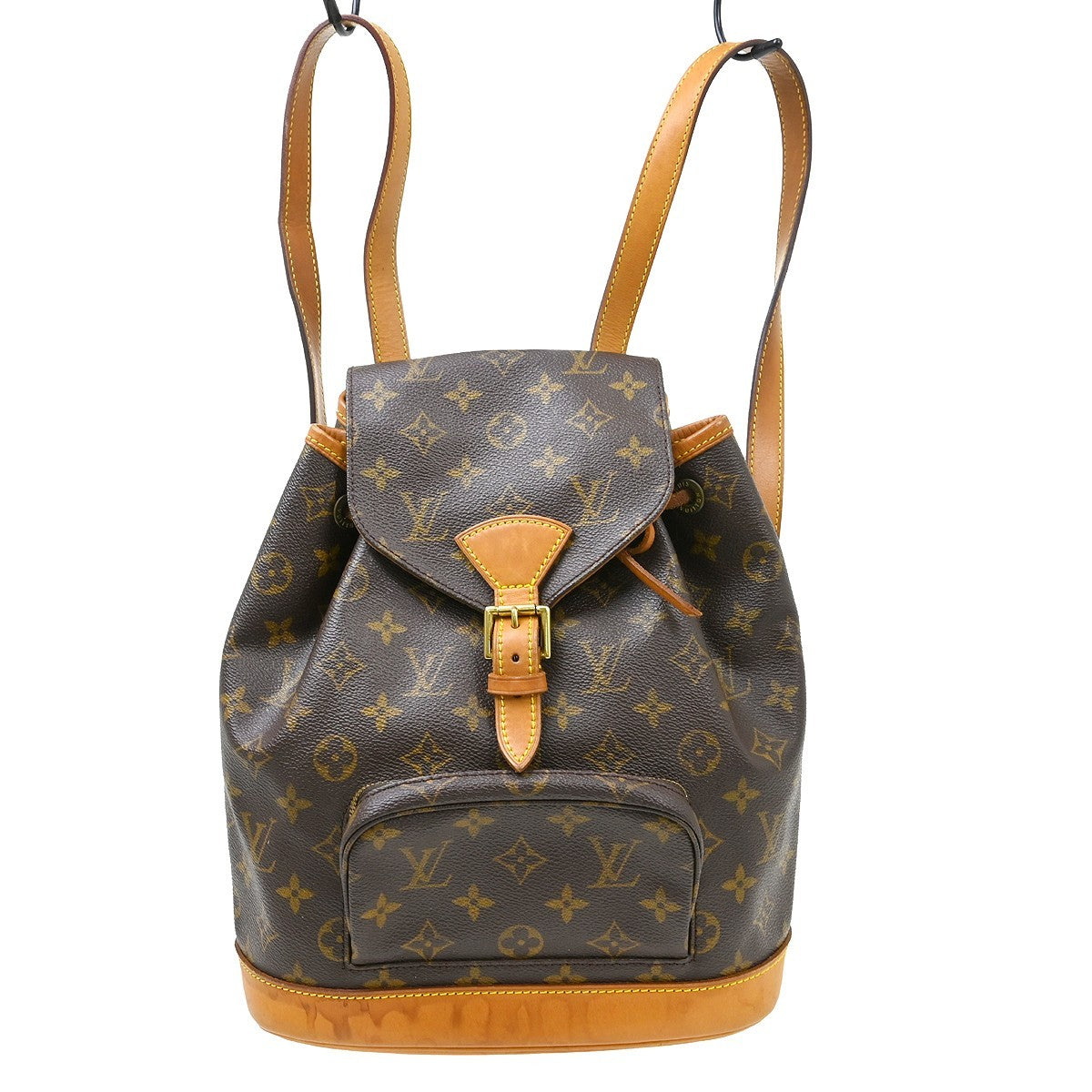 Louis Vuitton Montsouris Backpack Monogram Canvas Brown Canvas Backpack Bag (Pre-Owned)