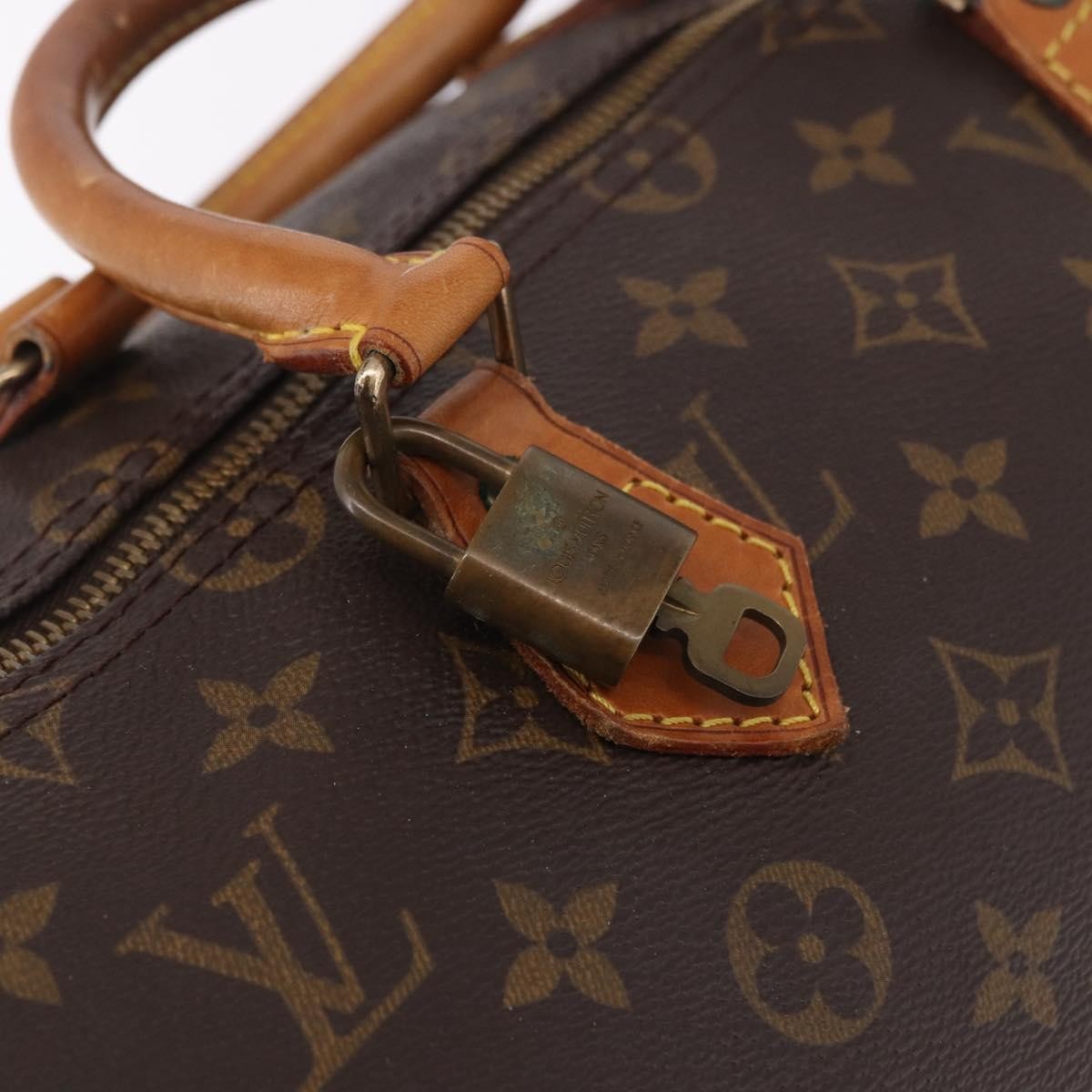 Louis Vuitton Speedy Handbag Monogram Canvas Brown Canvas Handbag (Pre-Owned)
