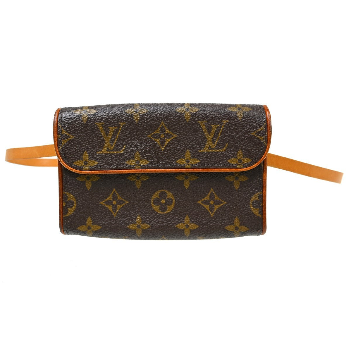 Louis Vuitton Florentine Waist Bag Monogram Canvas Brown Canvas Clutche & Pouche Bag (Pre-Owned)