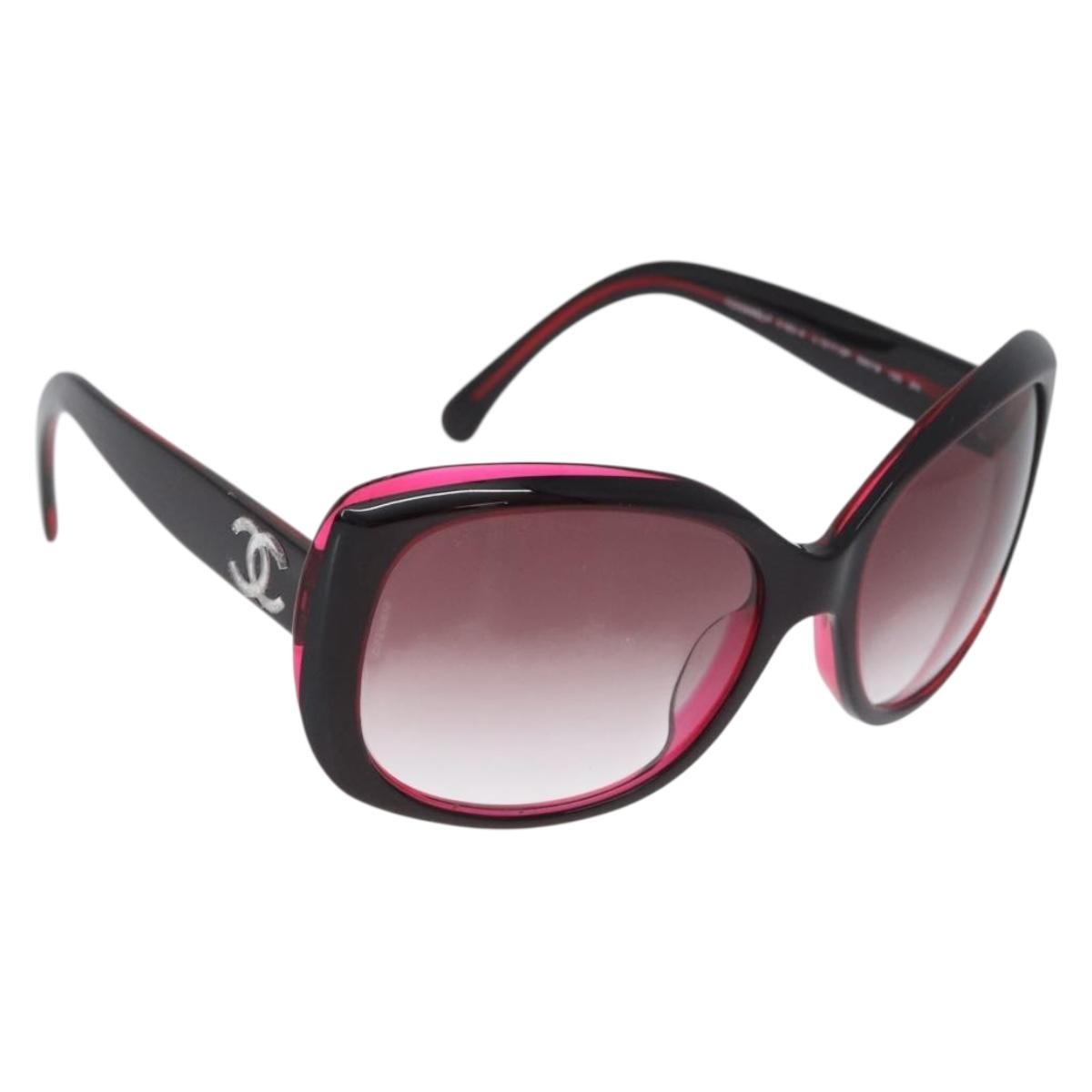 Chanel Logo Cc Sunglasses Plastic Red Plastic Sunglasse Accessory (Pre-Owned)
