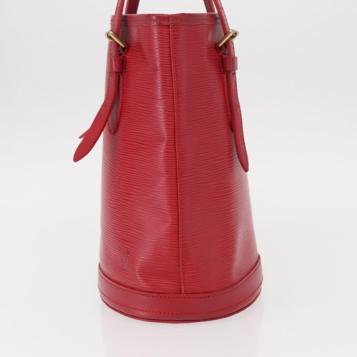 Louis Vuitton Bucket Bag Epi Leather Red Leather Shoulder Bag Bag (Pre-Owned)