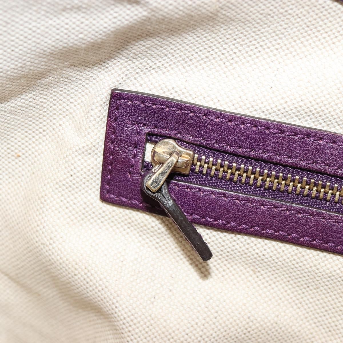 Gucci Jackie Original Shoulder Bag Leather Purple Leather Handbag (Pre-Owned)