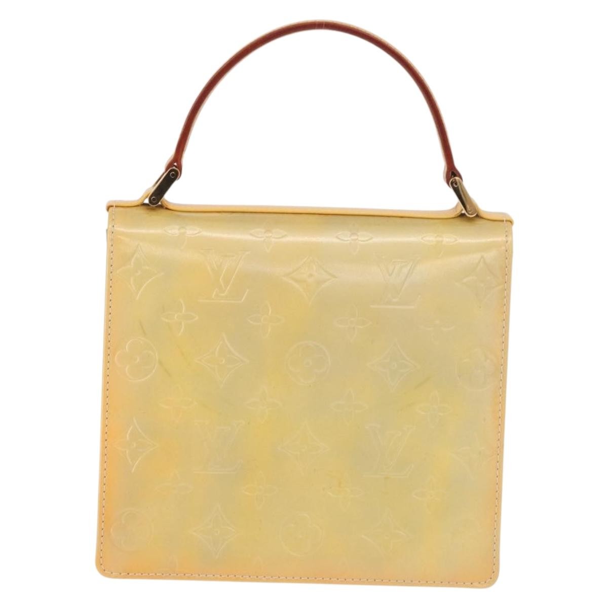 Louis Vuitton Spring Street Nm Handbag Patent Leather Yellow Patent_Leather Handbag (Pre-Owned)