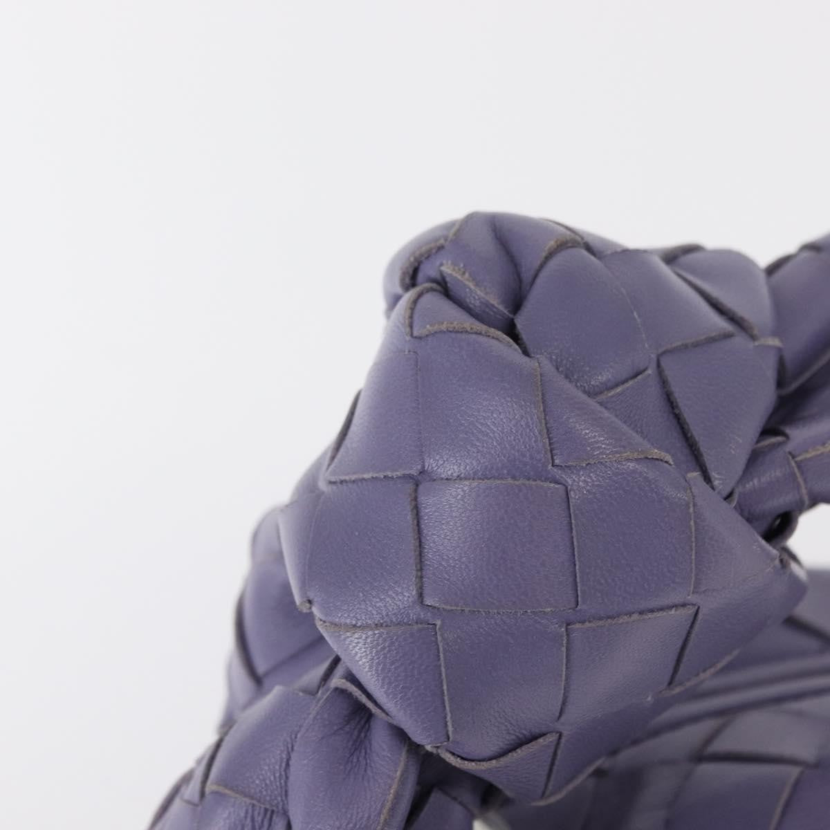 Bottega Veneta Bv Jodie Hobo Intrecciato Nappa Purple Leather Handbag (Pre-Owned)