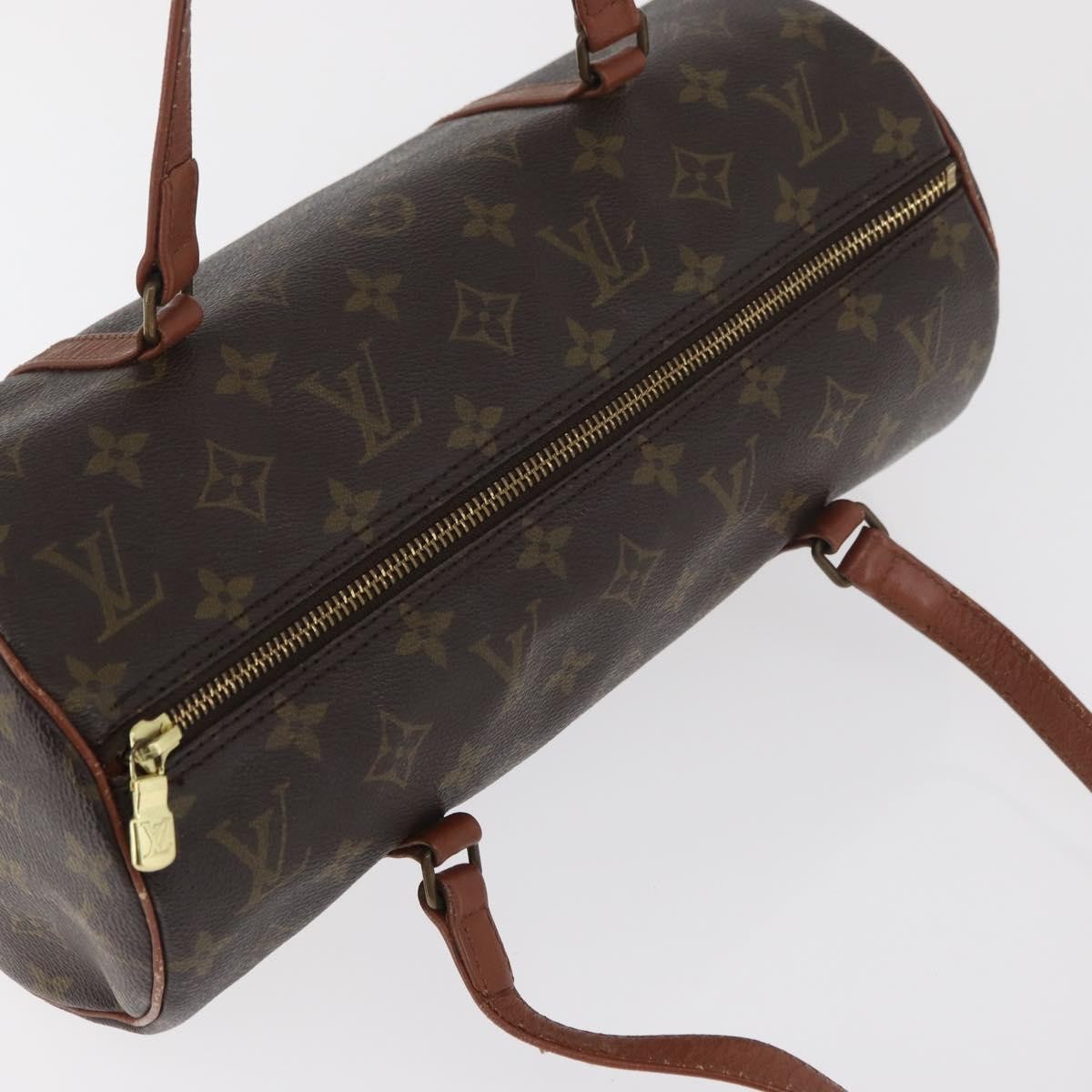 Louis Vuitton Papillon Handbag Monogram Canvas Brown Canvas Handbag (Pre-Owned)