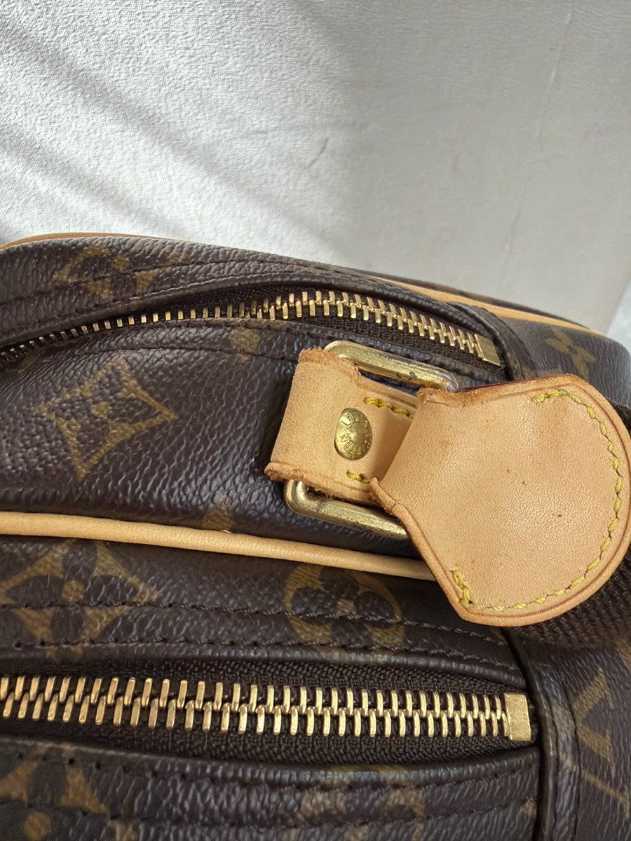 Louis Vuitton Reporter Bag Monogram Canvas Brown Canvas Shoulder Bag Bag (Pre-Owned)