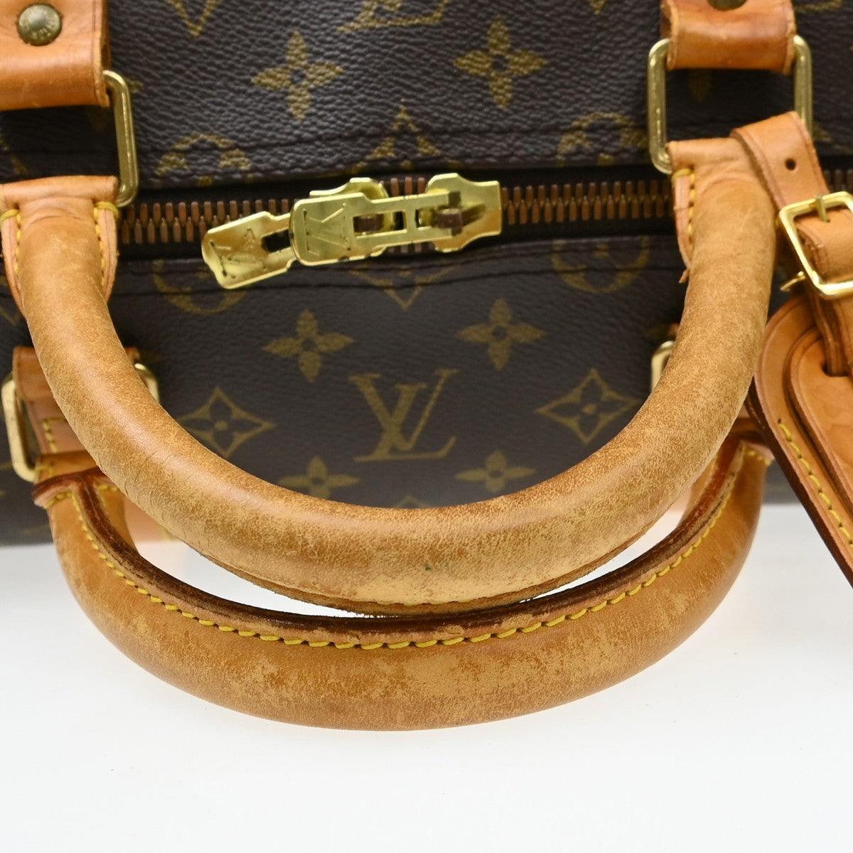 Louis Vuitton Keepall Bandouliere Bag Monogram Canvas Brown Canvas Travel Bag Bag (Pre-Owned)
