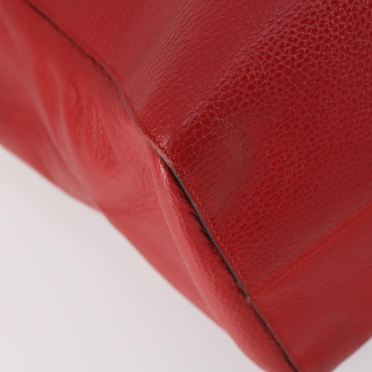 Gucci Swing Tote Leather Red Leather Bag (Pre-Owned)