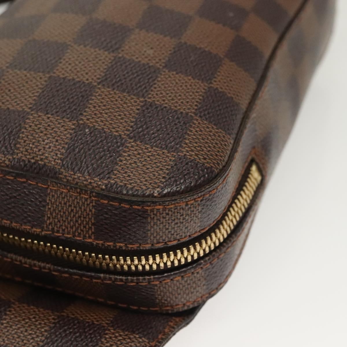 Louis Vuitton Geronimos Waist Bag Damier Brown Canvas Clutche & Pouche Bag (Pre-Owned)