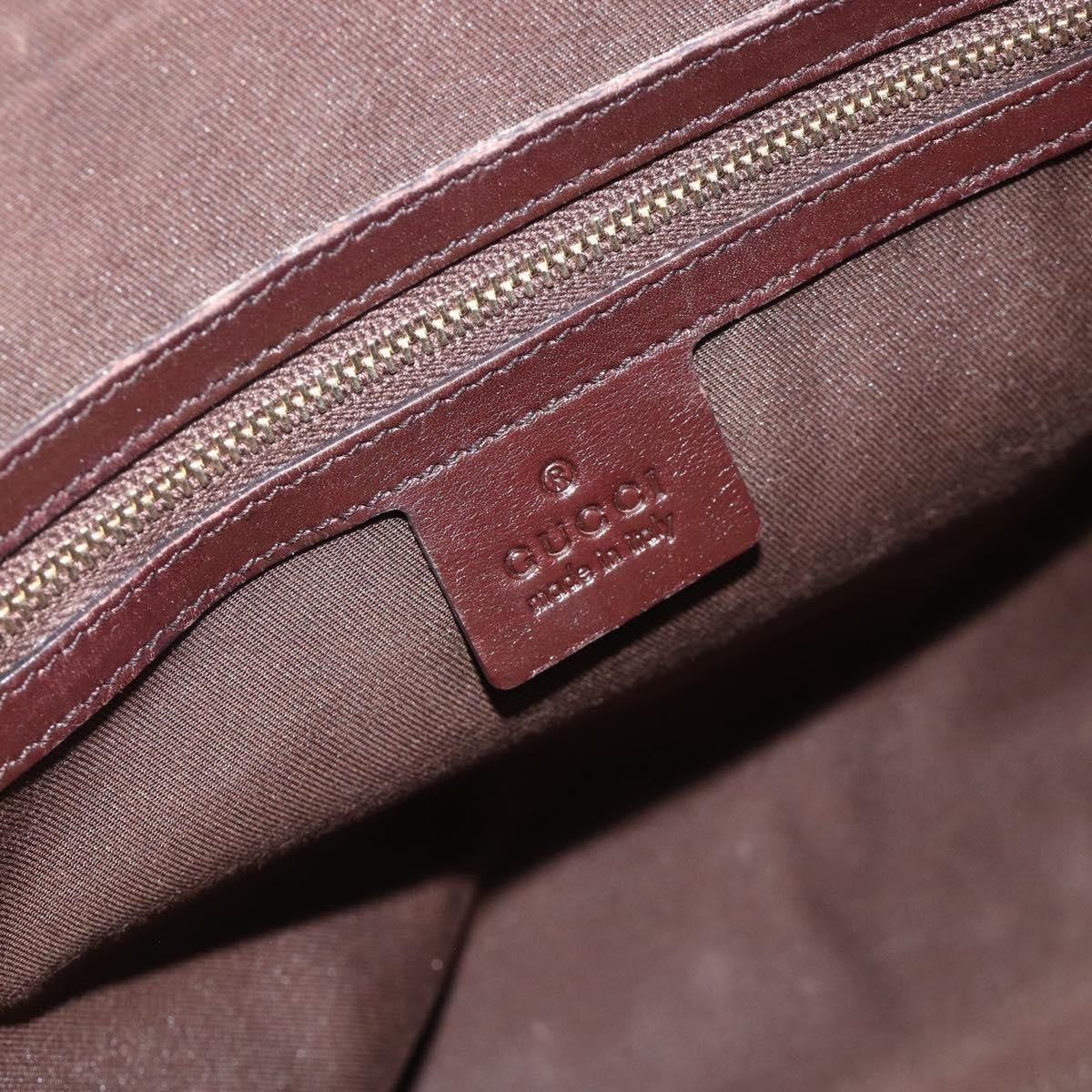 Gucci Guccissima Shoulder Bag Brown Canvas Handbag (Pre-Owned)
