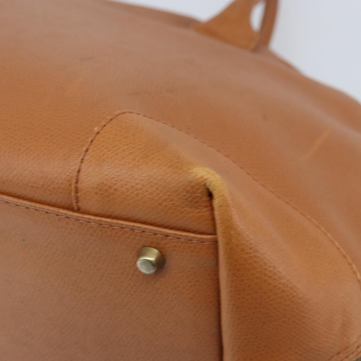 MCM Vintage Handbag Leather Brown Leather Handbag (Pre-Owned)