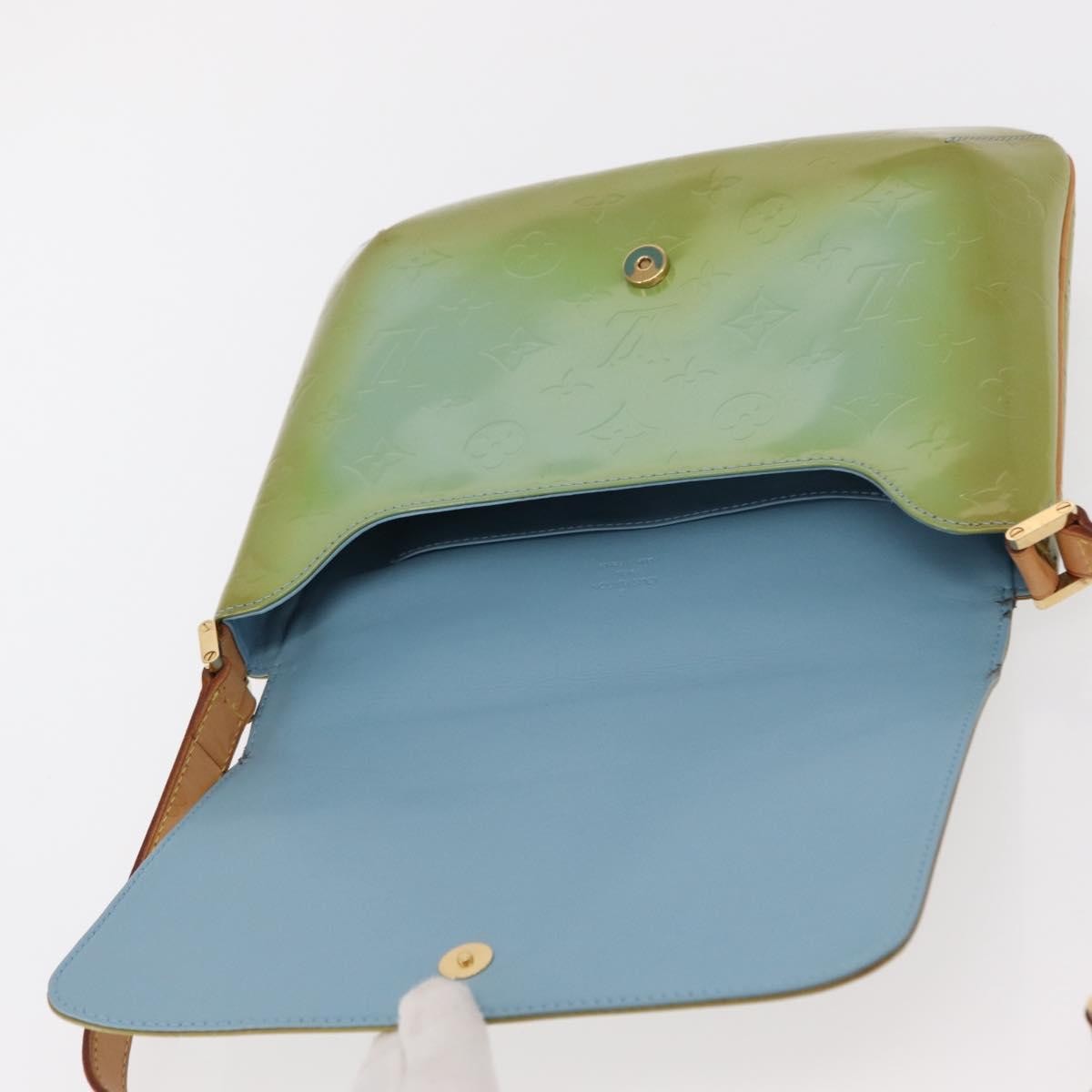 Louis Vuitton Thompson Street Handbag Monogram Vernis Green Patent_Leather Shoulder Bag Bag (Pre-Owned)