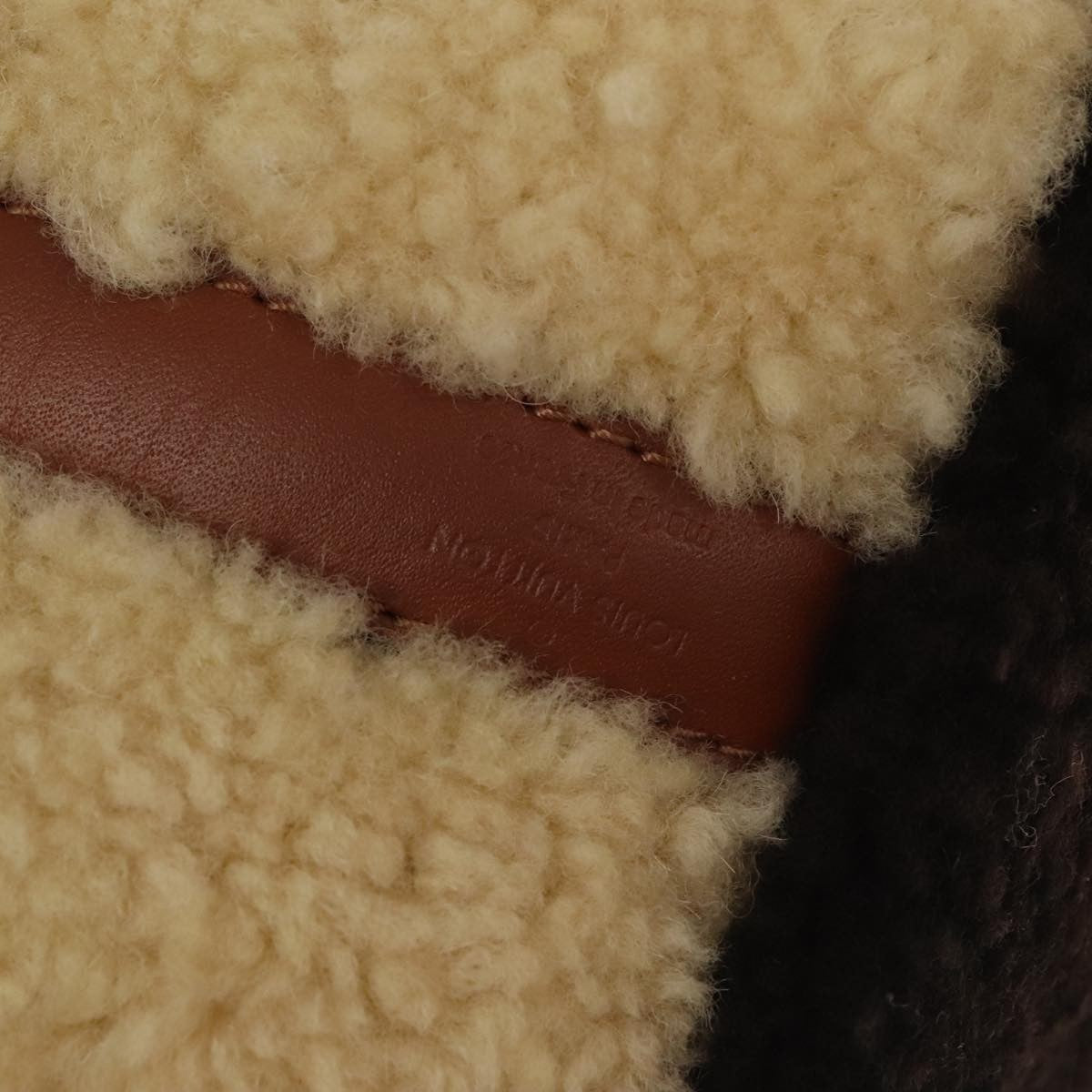 Louis Vuitton Speedy Bandouliere Bag Monogram Giant Teddy Fleece Brown Fur Shoulder Bag Bag (Pre-Owned)