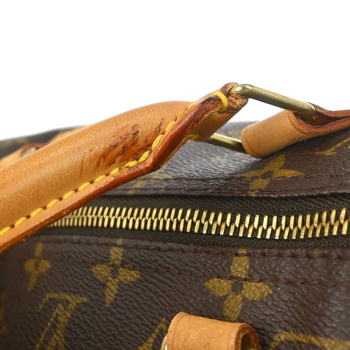 Louis Vuitton Speedy Handbag Monogram Canvas Brown Canvas Handbag (Pre-Owned)