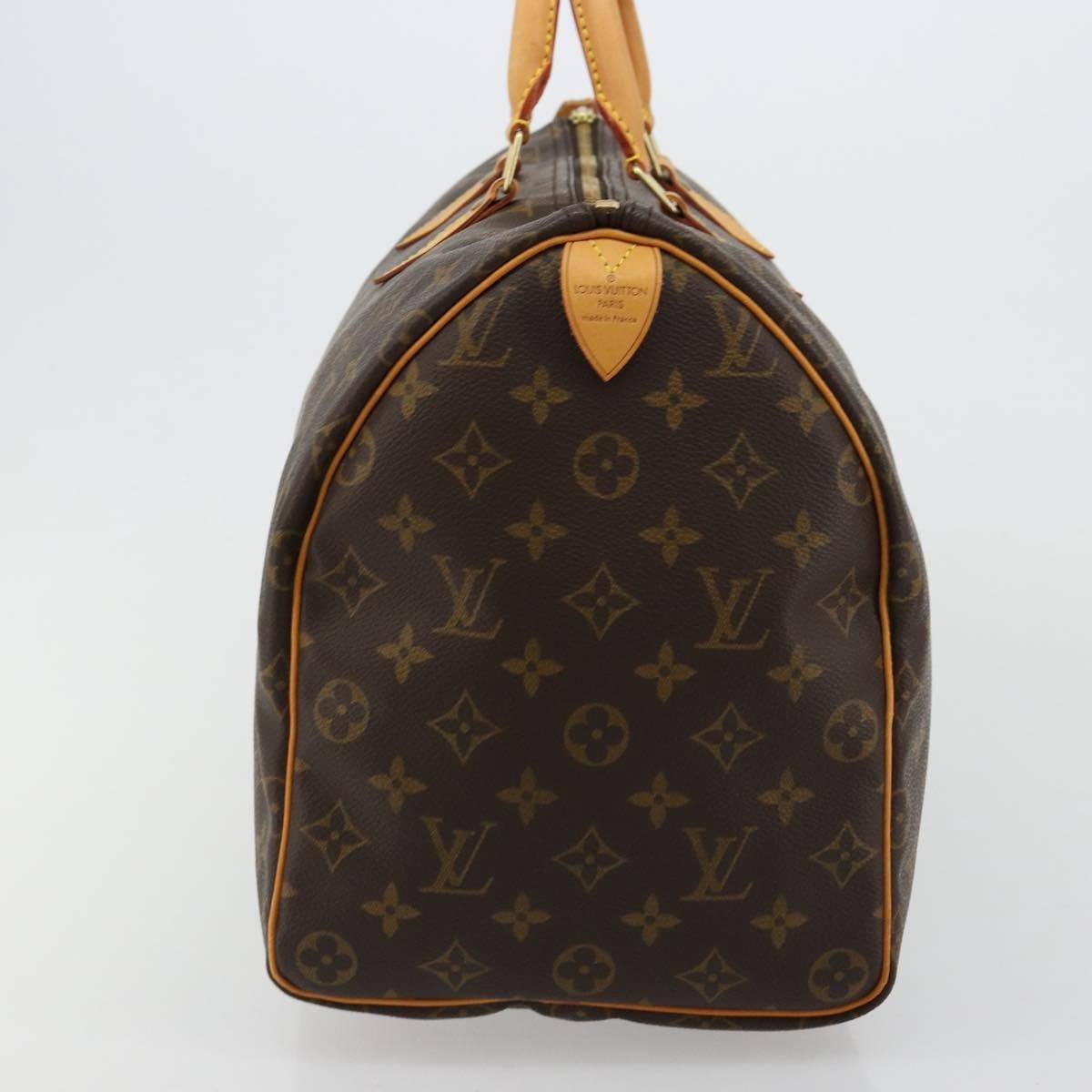Louis Vuitton Speedy Handbag Monogram Canvas Brown Canvas Handbag (Pre-Owned)