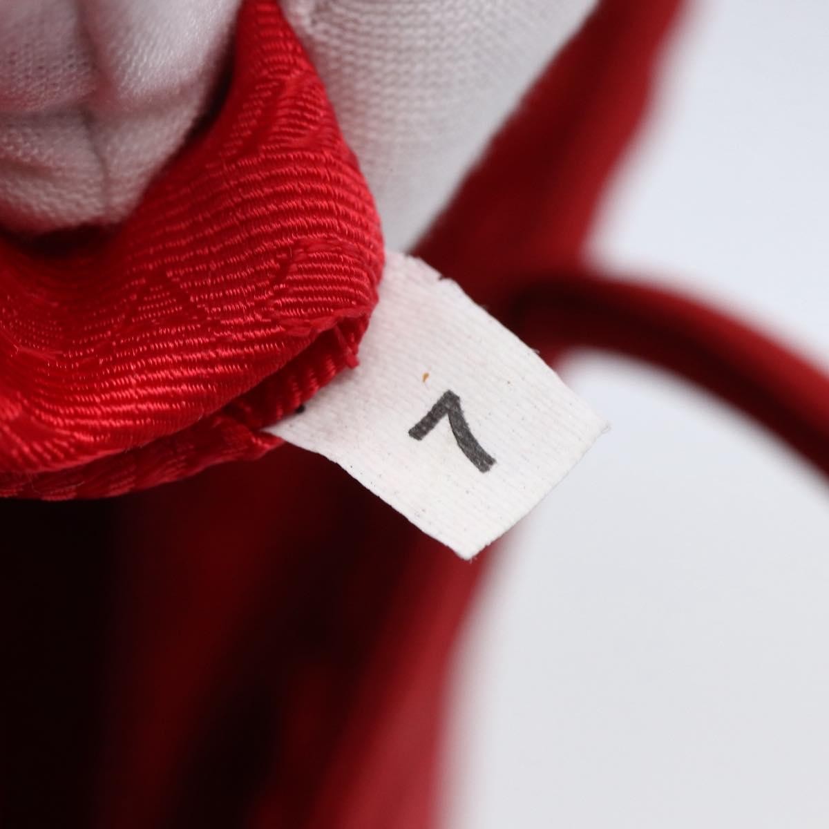 Prada Vintage Tote Tessuto Red Nylon Tote Bag Bag (Pre-Owned)