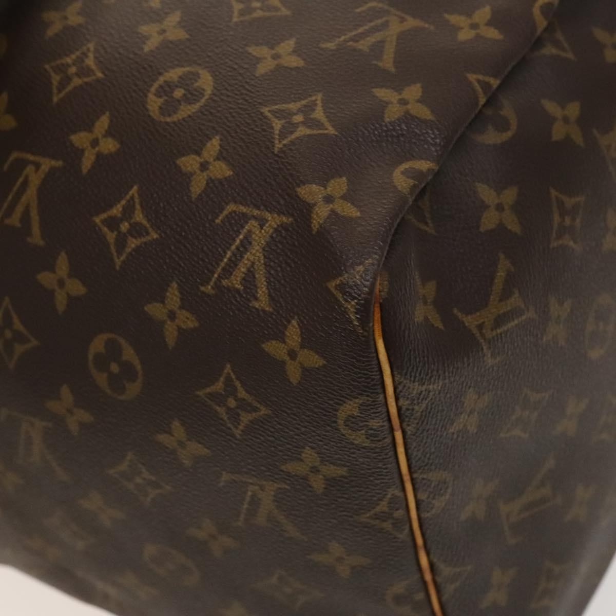 Louis Vuitton Keepall Bag Monogram Canvas Brown Canvas Travel Bag Bag (Pre-Owned)