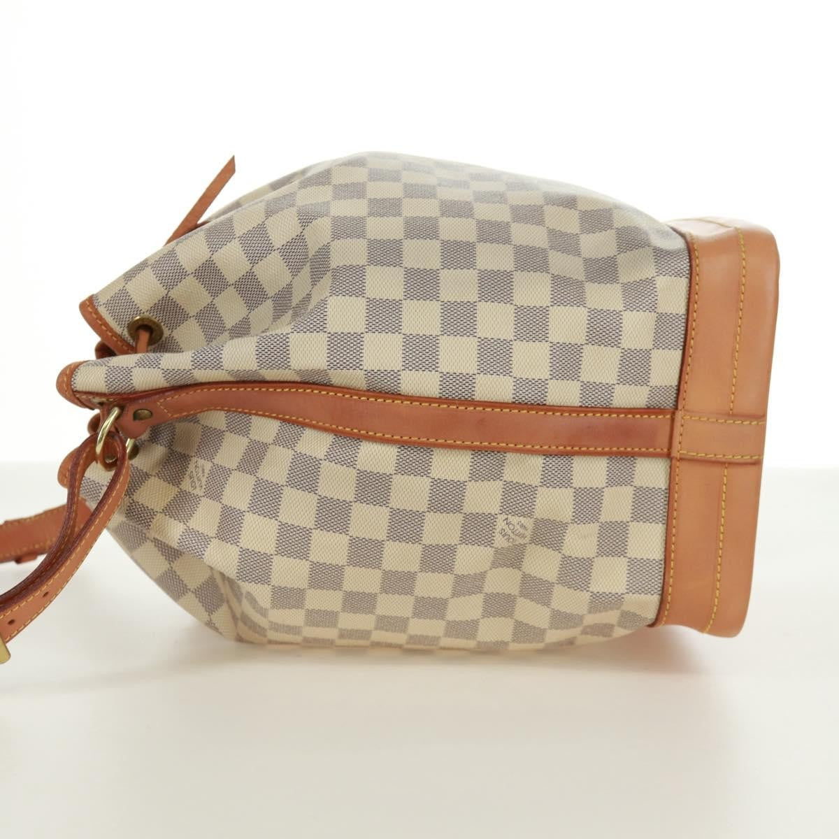 Louis Vuitton Noe Handbag Damier Beige Canvas Shoulder Bag Bag (Pre-Owned)