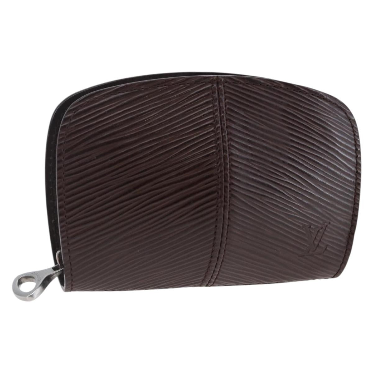Louis Vuitton Demi Lune Coin Purse Epi Leather Brown Leather Wallets Accessory (Pre-Owned)