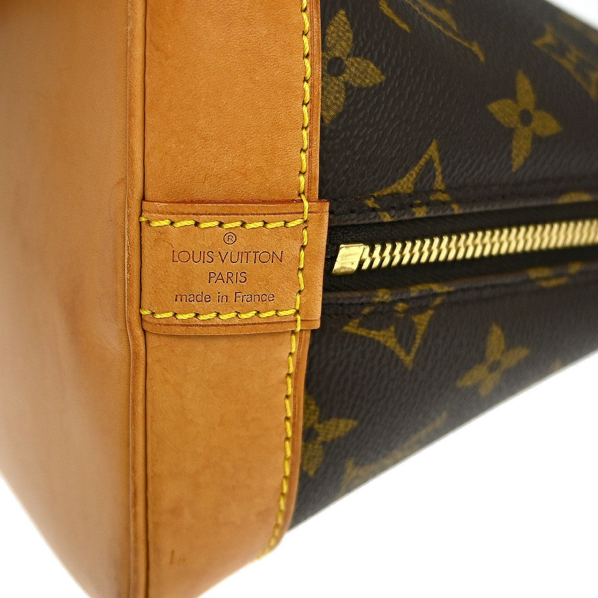 Louis Vuitton Alma Handbag Monogram Canvas Brown Canvas Handbag (Pre-Owned)
