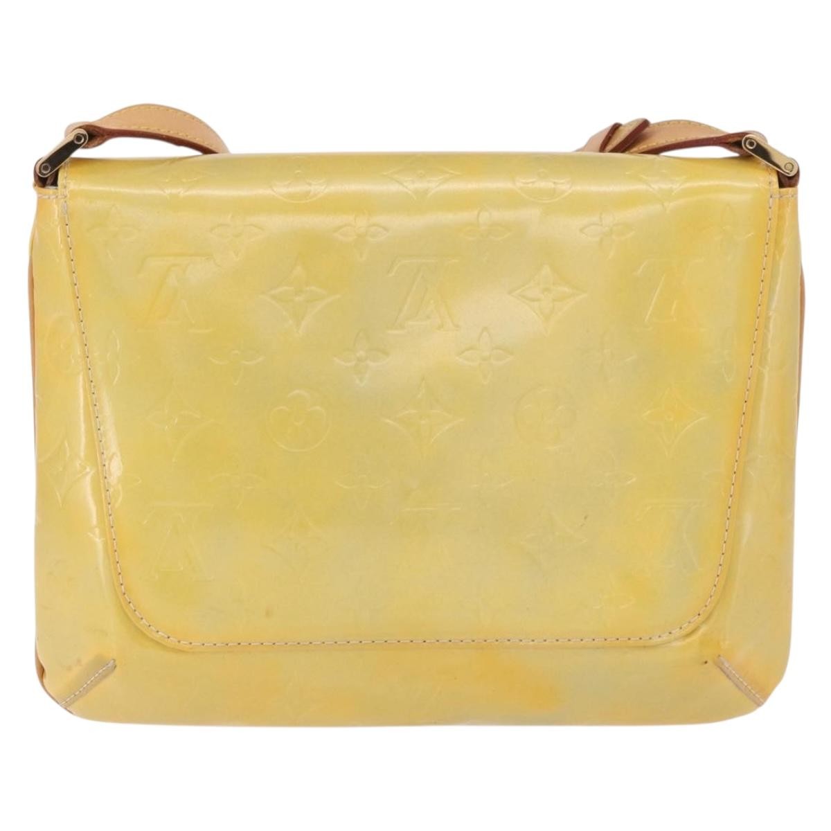 Louis Vuitton Thompson Street Handbag Monogram Vernis Yellow Patent_Leather Shoulder Bag Bag (Pre-Owned)