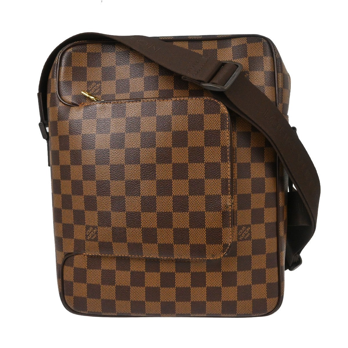 Louis Vuitton Olav Handbag Damier Brown Canvas Shoulder Bag Bag (Pre-Owned)