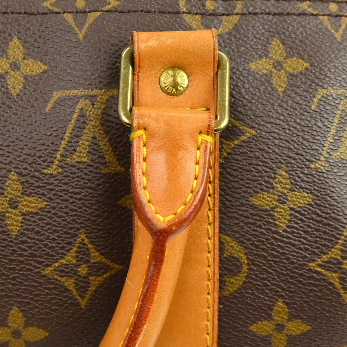 Louis Vuitton Keepall Bag Monogram Canvas Brown Canvas Travel Bag Bag (Pre-Owned)