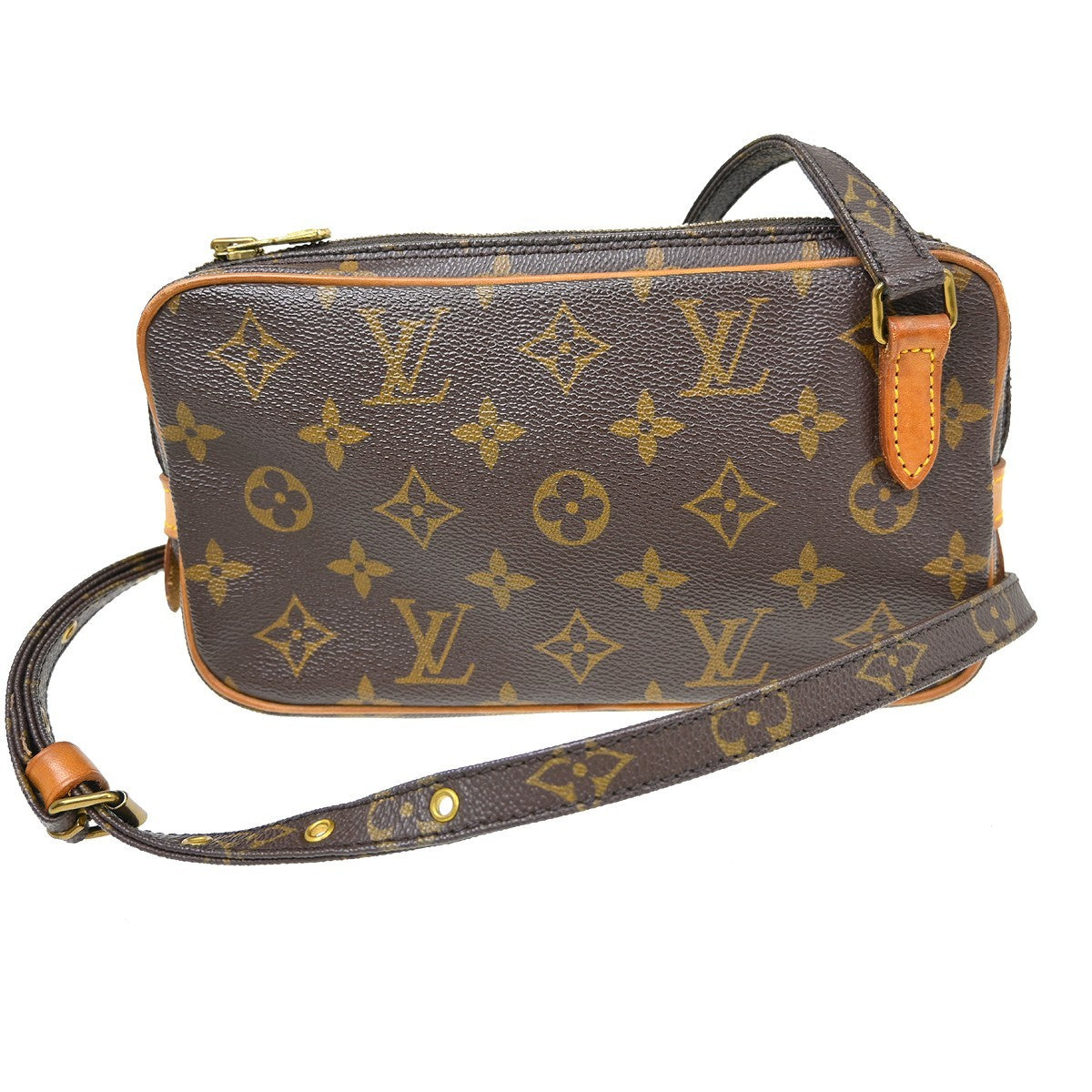 Louis Vuitton Pochette Marly Bandouliere Bag Monogram Canvas Brown Canvas Shoulder Bag Bag (Pre-Owned)