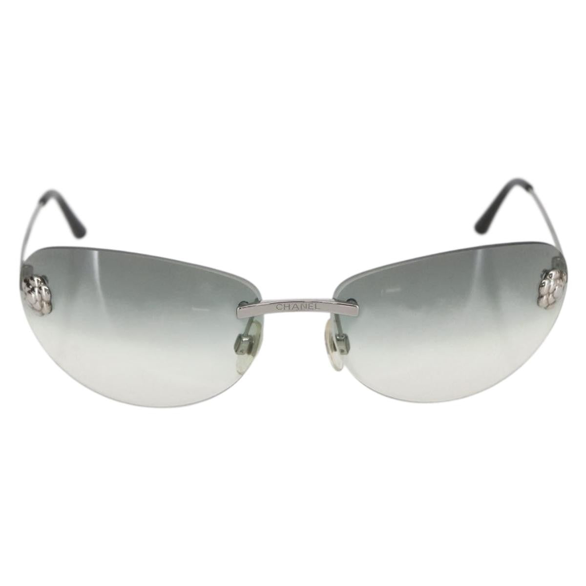 Chanel Camélia Sunglasses Metal Black Metal Sunglasse Accessory (Pre-Owned)