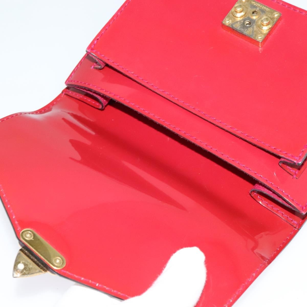 Louis Vuitton Monceau Handbag Vernis Burgundy Patent_Leather Bag (Pre-Owned)