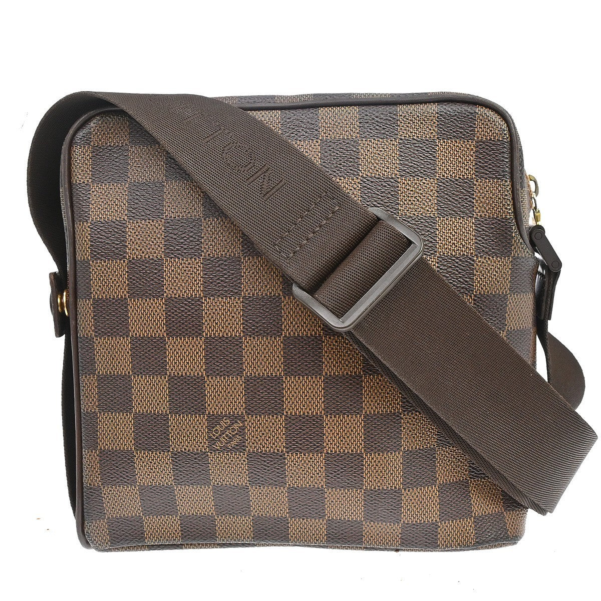 Louis Vuitton Olav Handbag Damier Brown Canvas Shoulder Bag Bag (Pre-Owned)