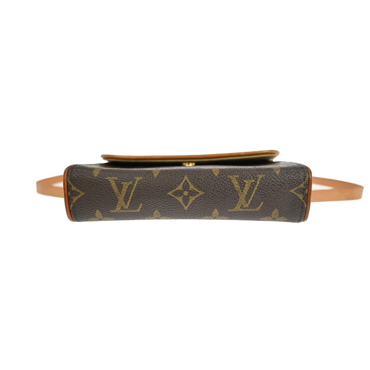 Louis Vuitton Florentine Waist Bag Monogram Canvas Brown Canvas Clutche & Pouche Bag (Pre-Owned)