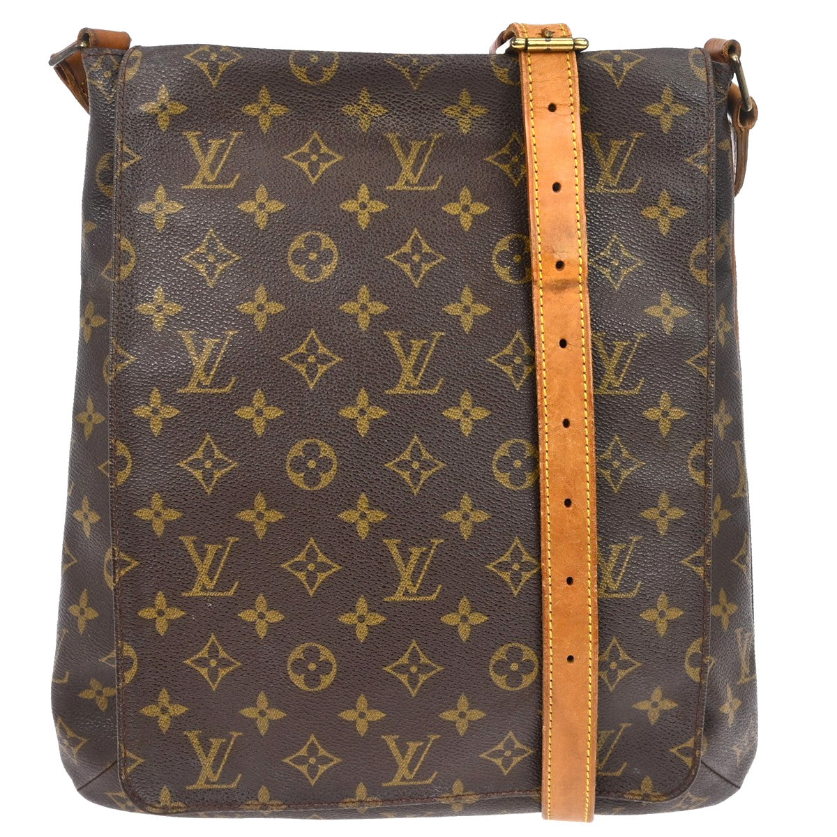 Louis Vuitton Musette Salsa Handbag Monogram Canvas Brown Canvas Shoulder Bag Bag (Pre-Owned)
