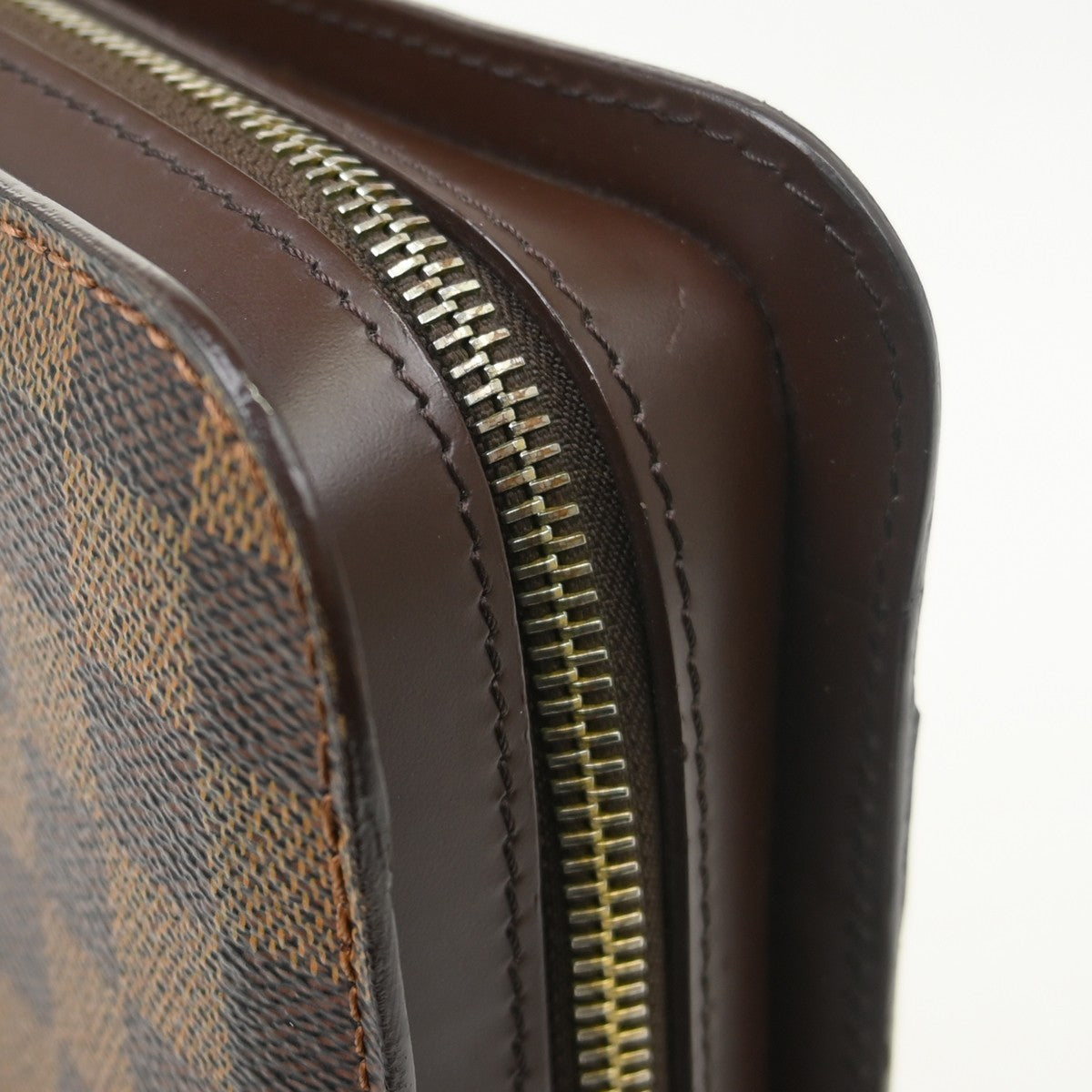 Louis Vuitton Pochette Saint Louis Damier Brown Canvas Clutche & Pouche Bag (Pre-Owned)