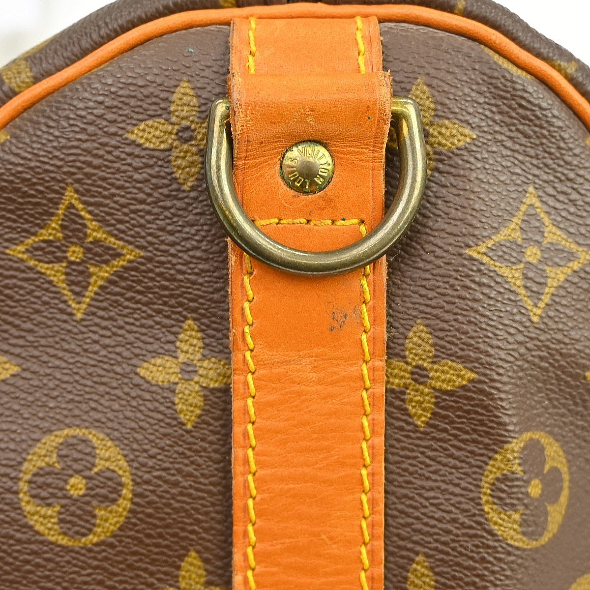 Louis Vuitton Keepall Bandouliere Bag Monogram Canvas Brown Canvas Travel Bag Bag (Pre-Owned)