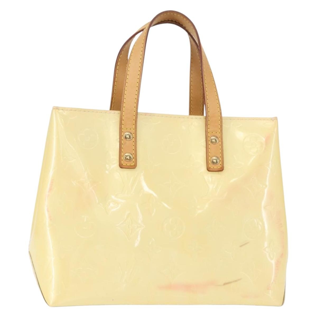 Louis Vuitton Reade Handbag Monogram Vernis Beige Patent_Leather Tote Bag Bag (Pre-Owned)