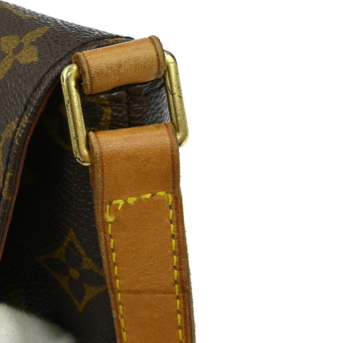 Louis Vuitton Musette Tango Handbag Monogram Canvas Brown Canvas Shoulder Bag Bag (Pre-Owned)