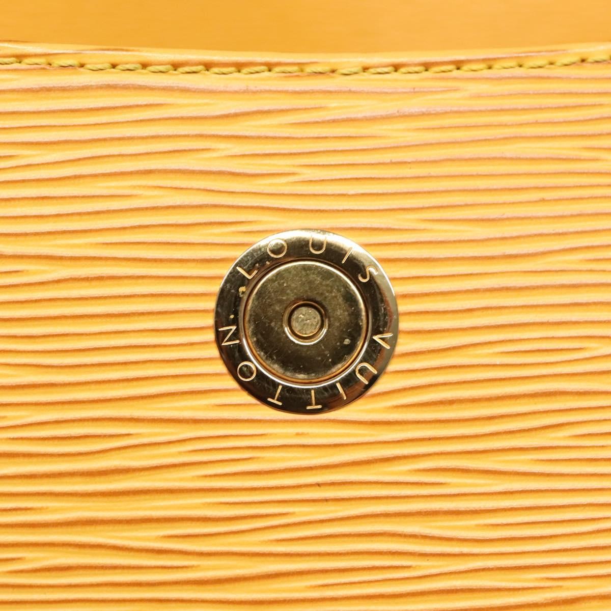 Louis Vuitton Buci Handbag Epi Leather Yellow Leather Shoulder Bag Bag (Pre-Owned)