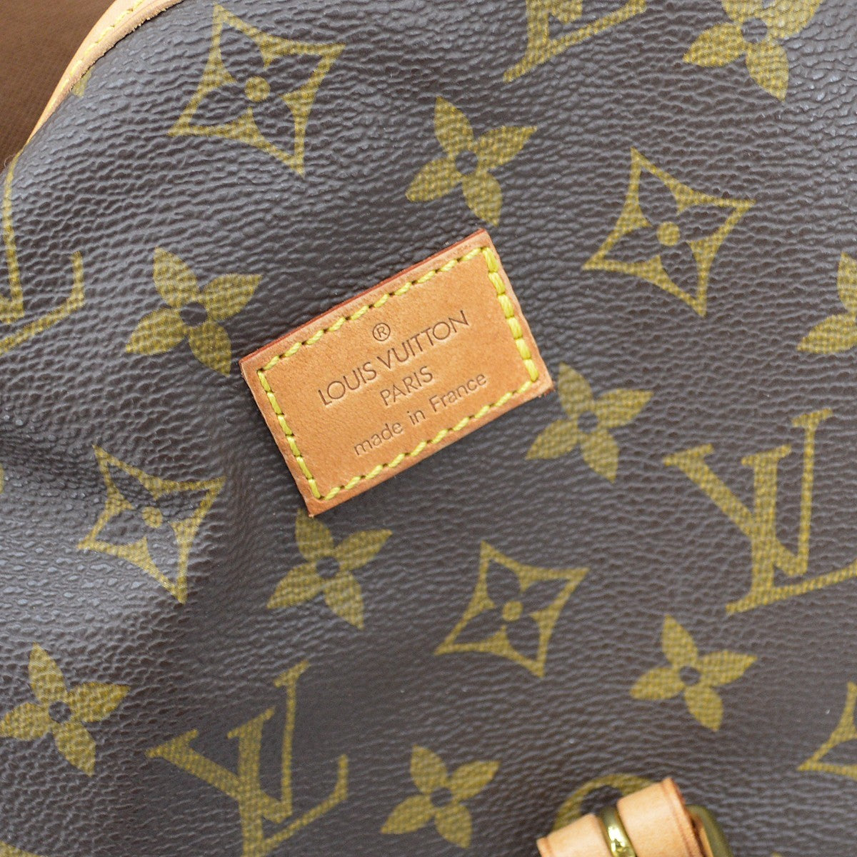 Louis Vuitton Saumur Handbag Monogram Canvas Brown Canvas Shoulder Bag Bag (Pre-Owned)