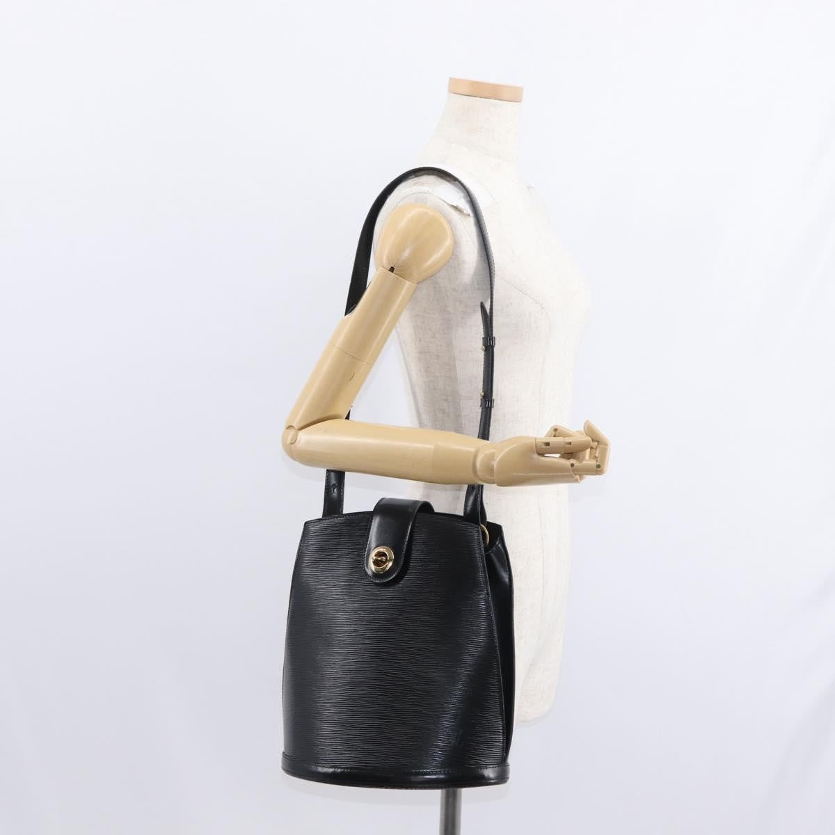 Louis Vuitton Cluny Shoulder Bag Epi Leather Black Leather Shoulder Bag Bag (Pre-Owned)