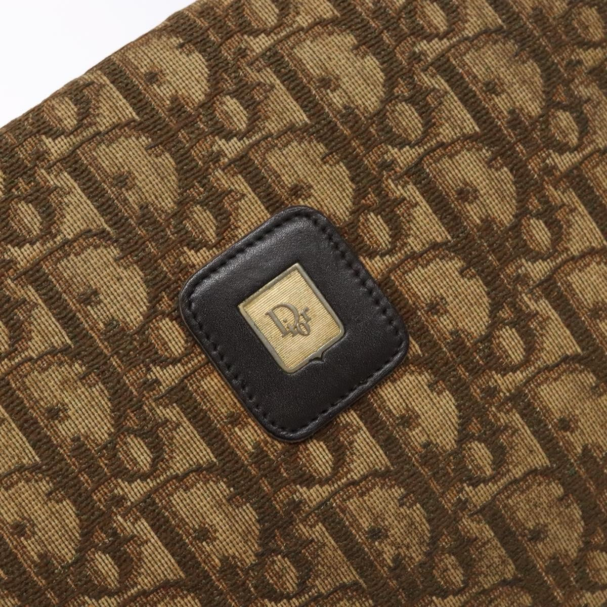 Christian Dior Vintage Trotter Pouch Diorissimo Canvas Brown Canvas Clutche & Pouche Bag (Pre-Owned)