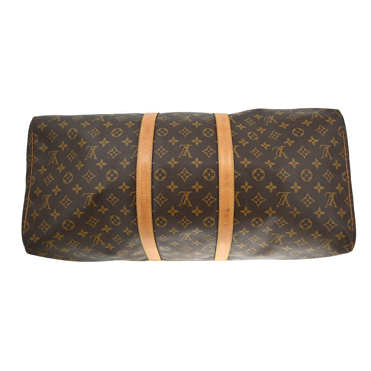 Louis Vuitton Keepall Bag Monogram Canvas Brown Canvas Travel Bag Bag (Pre-Owned)
