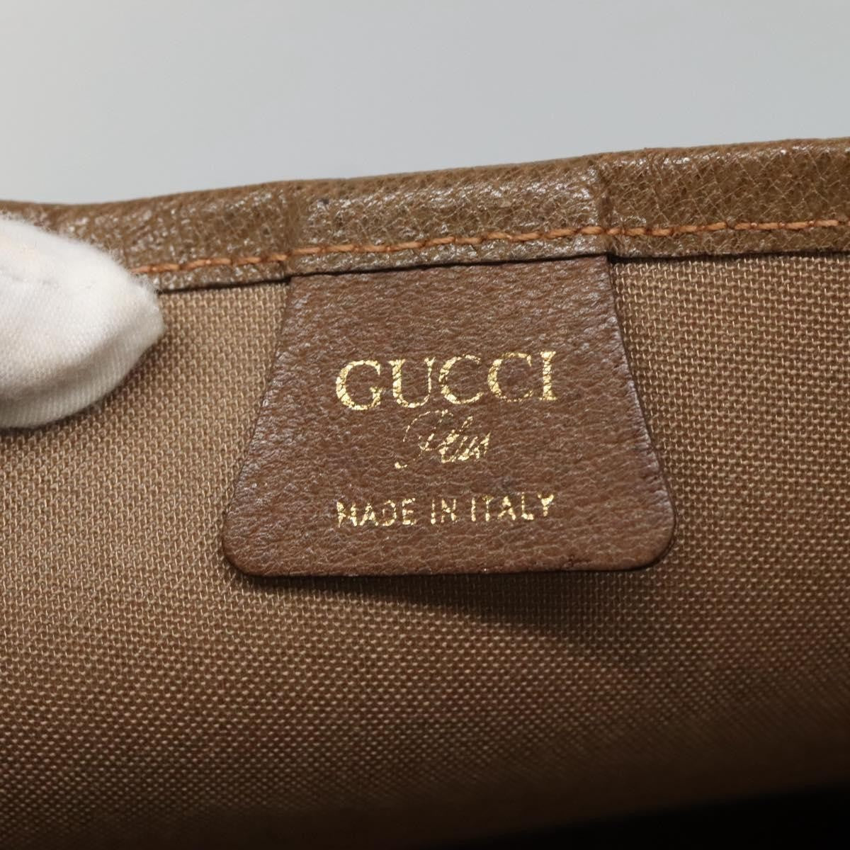 Gucci Vintage Web Strap Tote Gg Coated Canvas Beige Canvas Tote Bag Bag (Pre-Owned)